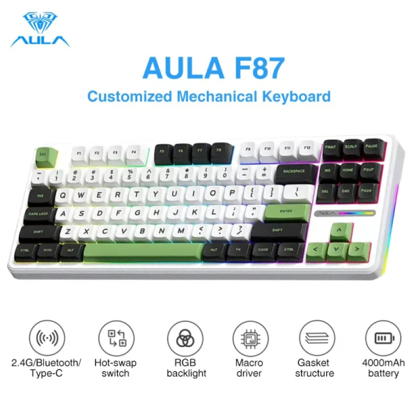 Bàn phím cơ AULA F87 Pro